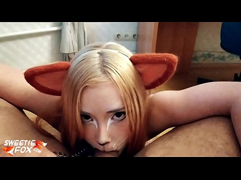 ❤️ Kitsune loro dick na kụkọba n'ọnụ ya ❤️ Mmekọahụ